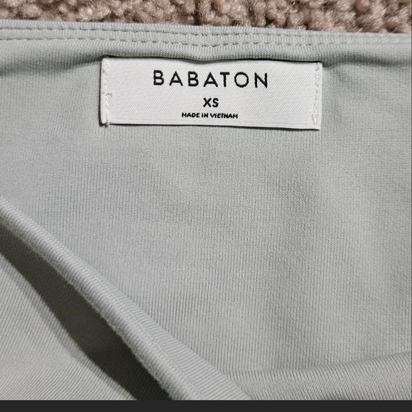 Babaton Square Neck Long Sleeve Bodysuit in Light Green - Picture 6 of 9